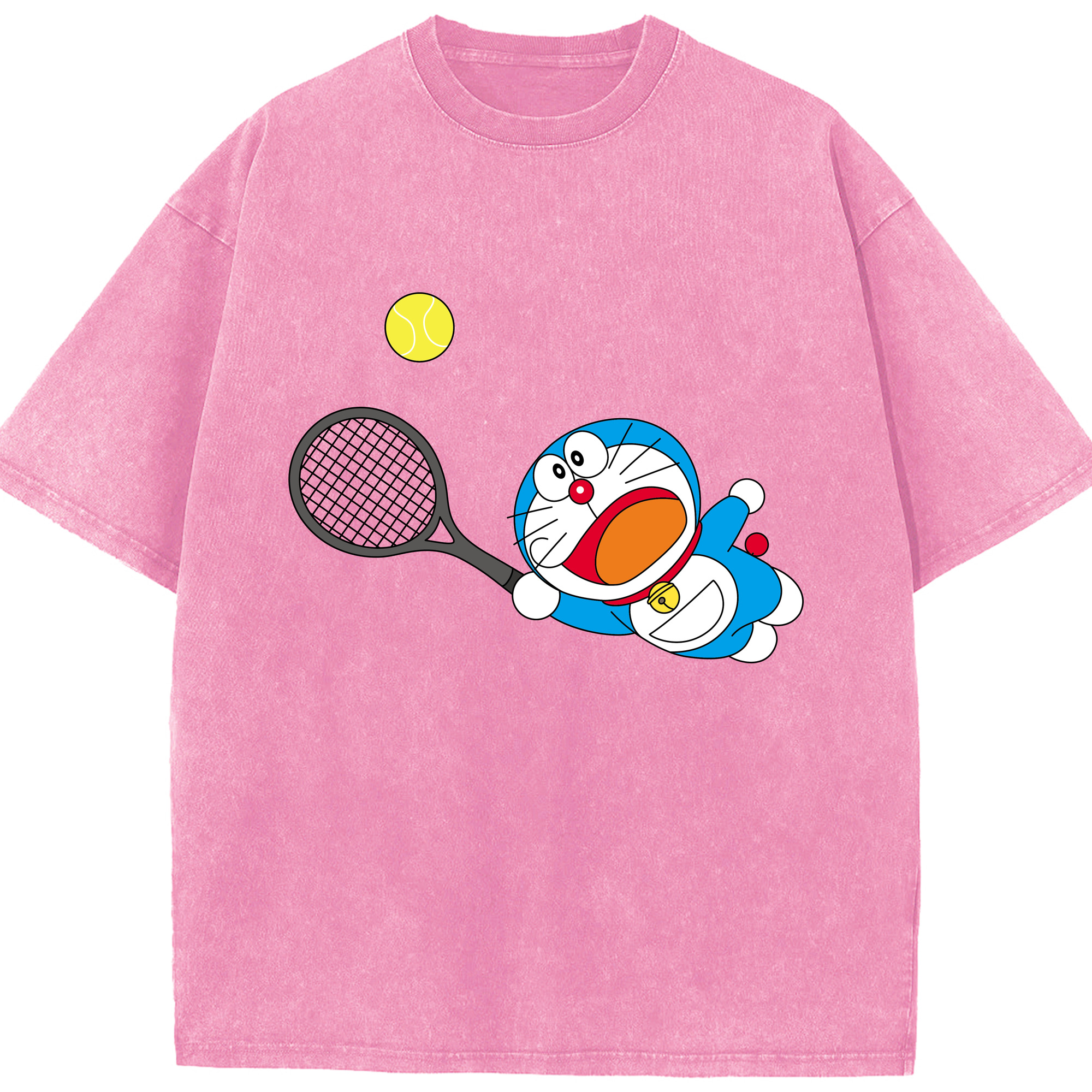 （画像用） ドラえもん Doraemon 綿100% ヴィンテージ風 半袖Tシャツ（フロントプリント）